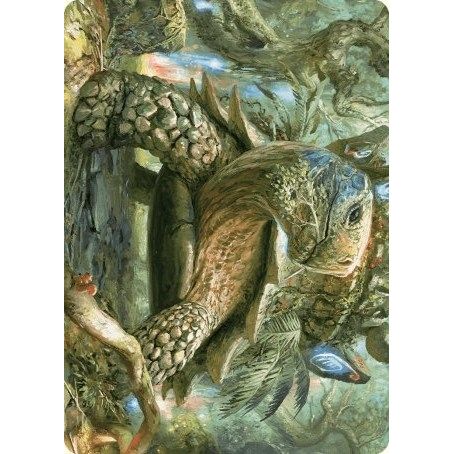 Image for Blossoming Tortoise Art Card (24) (ASWOE) - Magic: The Gathering