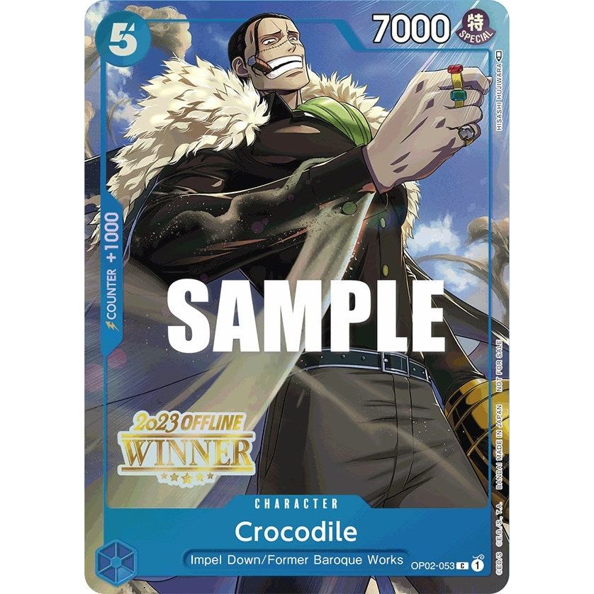 Image for Crocodile (Offline Regional 2023) [Winner] (OP02-053) (OP-PR) - One Piece Card Game