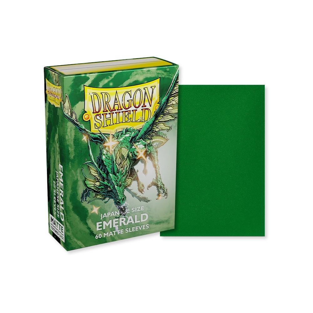 Image for Dragon Shield Japanese Matte Sleeves - Emerald (60-Pack) - Card Sleeves
