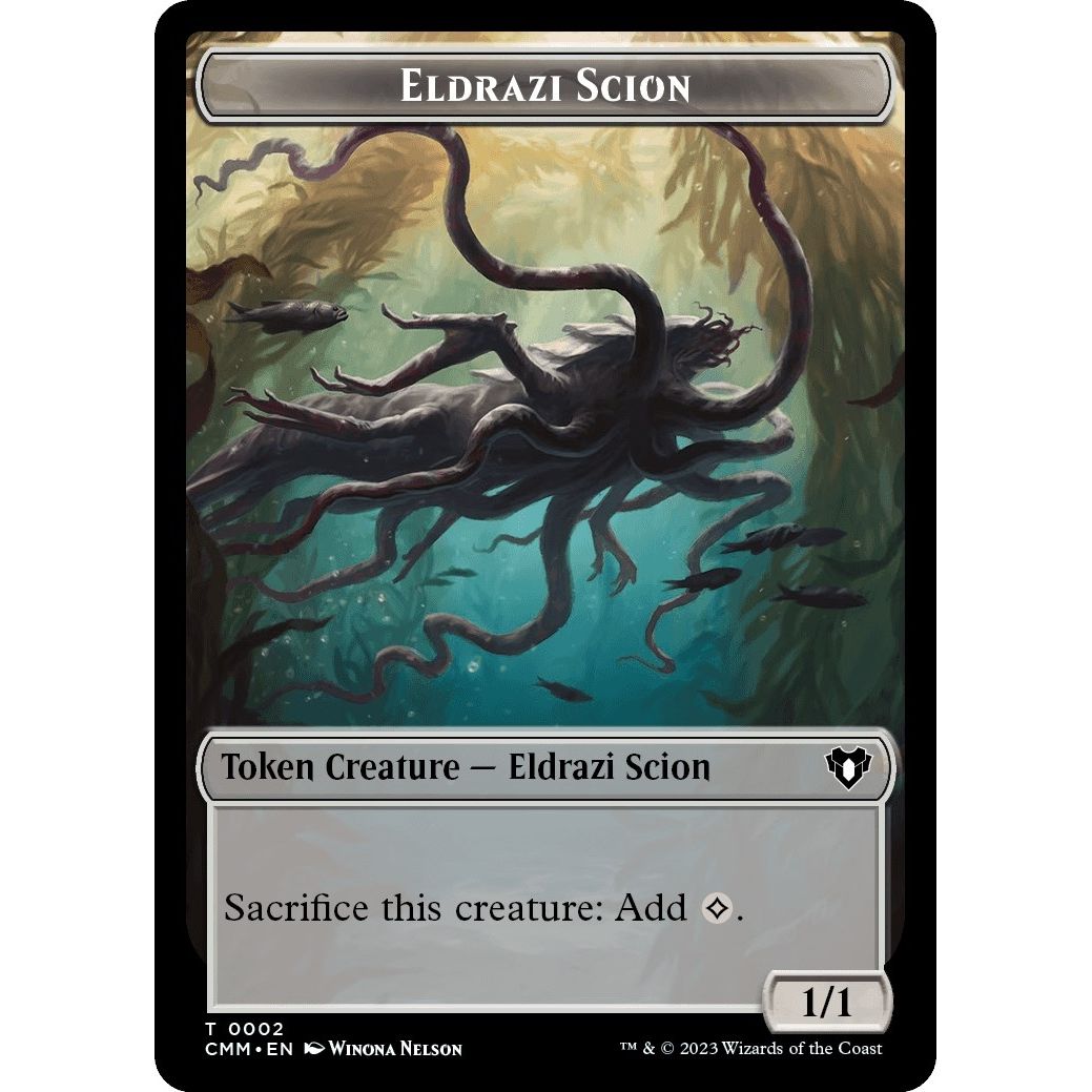 Image for Eldrazi Scion // Dragon (0021) Double-Sided Token (2 // 21) (CMM) - Magic: The Gathering