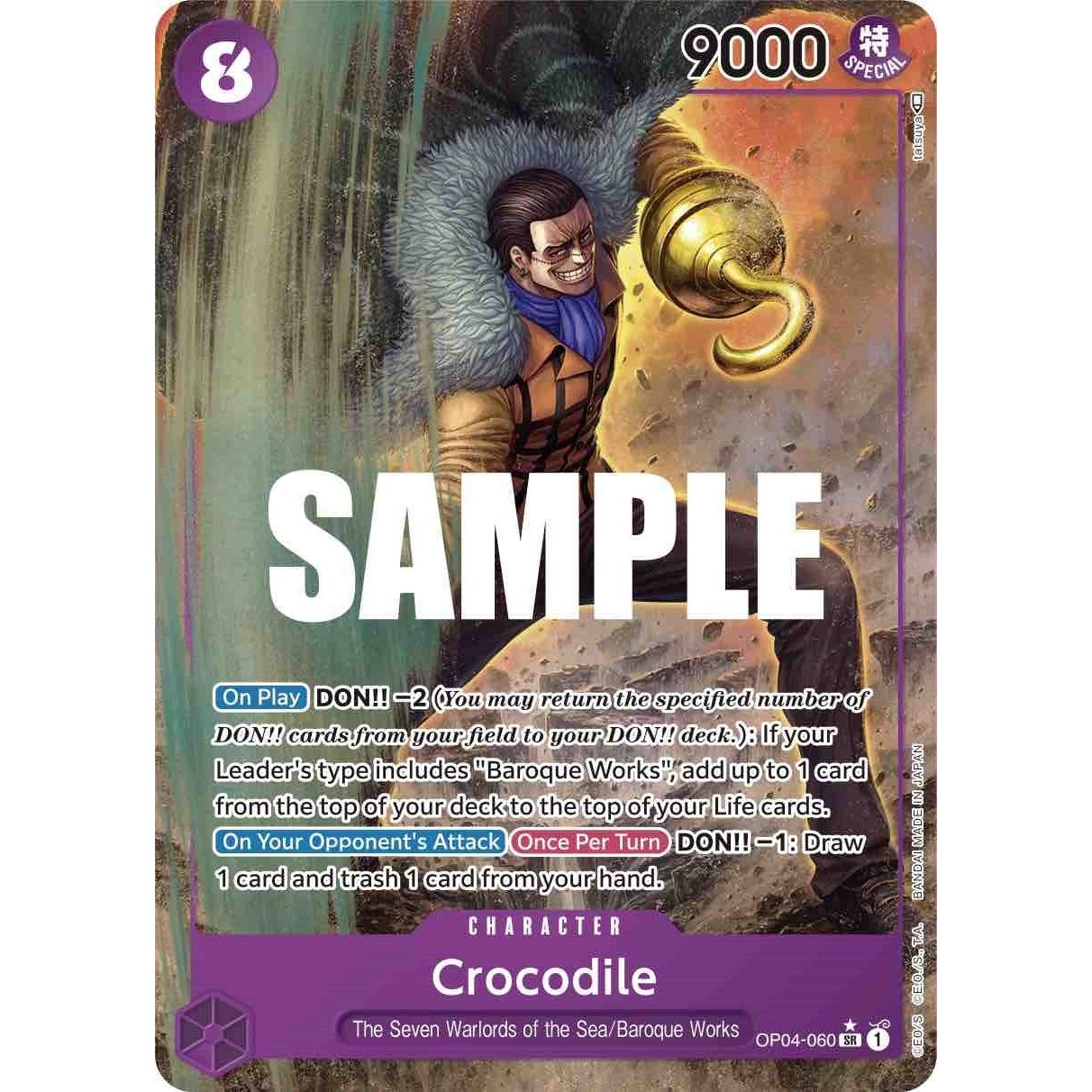 Image for Crocodile (060) (Alternate Art) (OP04-060) (OP04) - One Piece Card Game