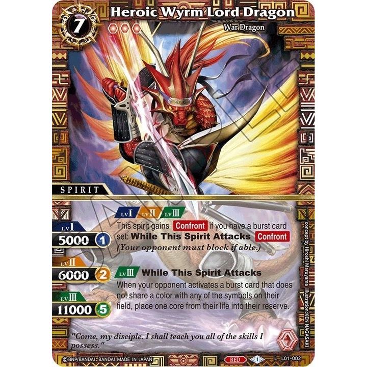 Image for Heroic Wyrm Lord Dragon (L01-002) (L01) - Battle Spirits Saga