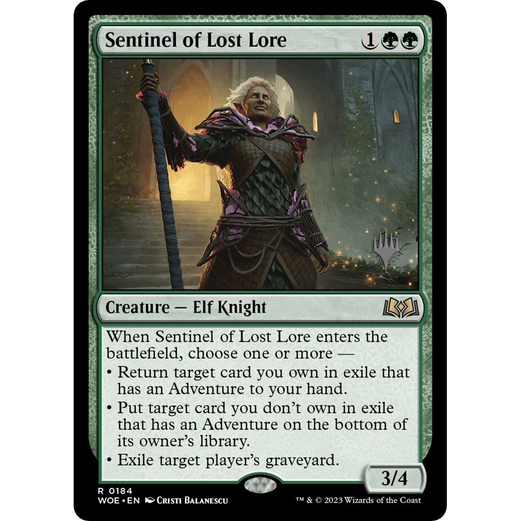 Image for Sentinel of Lost Lore (184) (PPWOE) - Magic: The Gathering