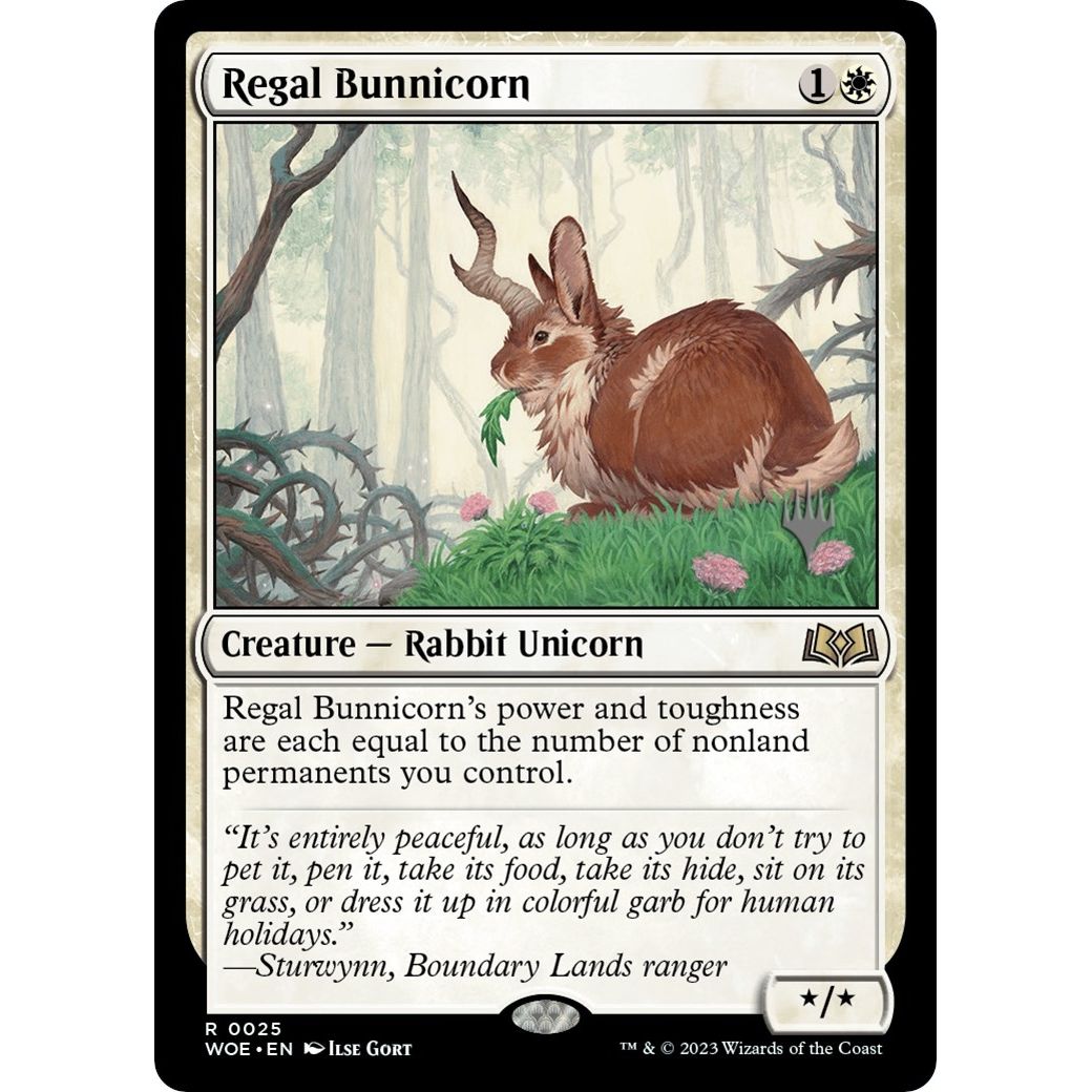 Image for Regal Bunnicorn (25) (PPWOE) - Magic: The Gathering