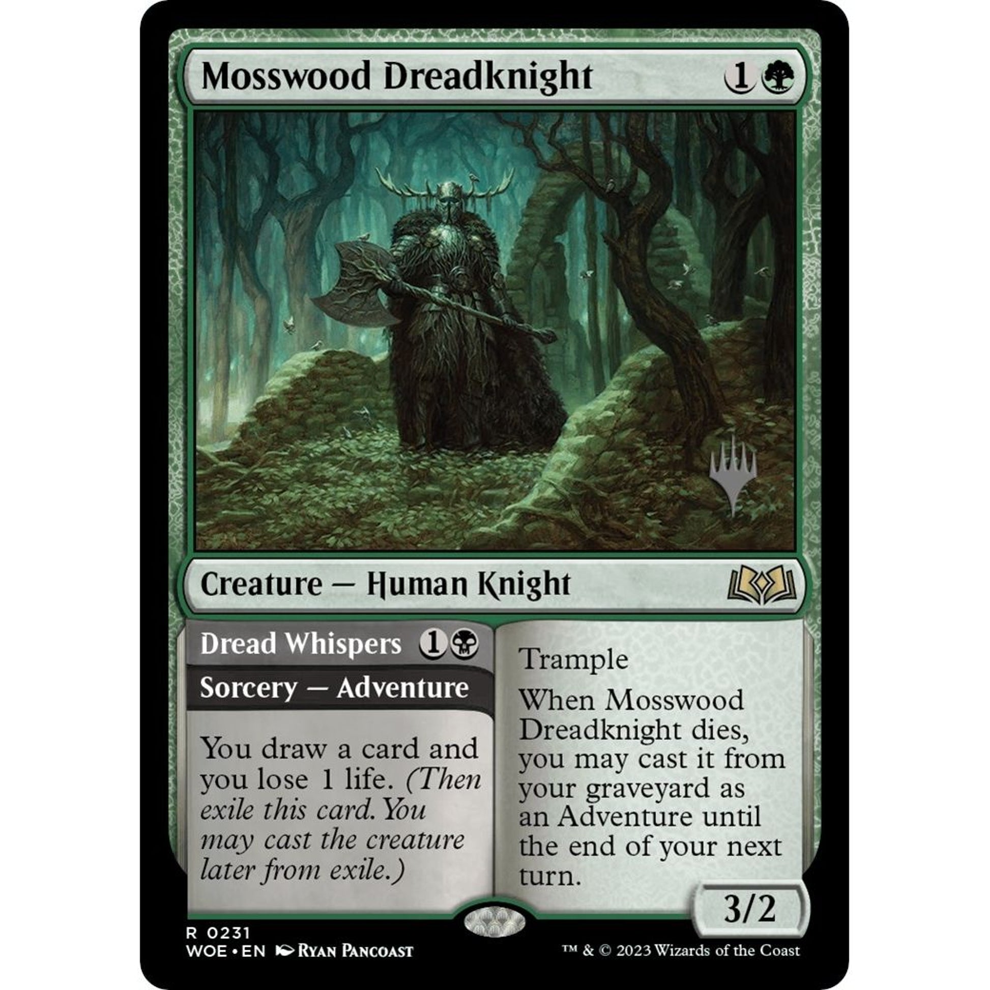 Image for Mosswood Dreadknight (231) (PPWOE) - Magic: The Gathering