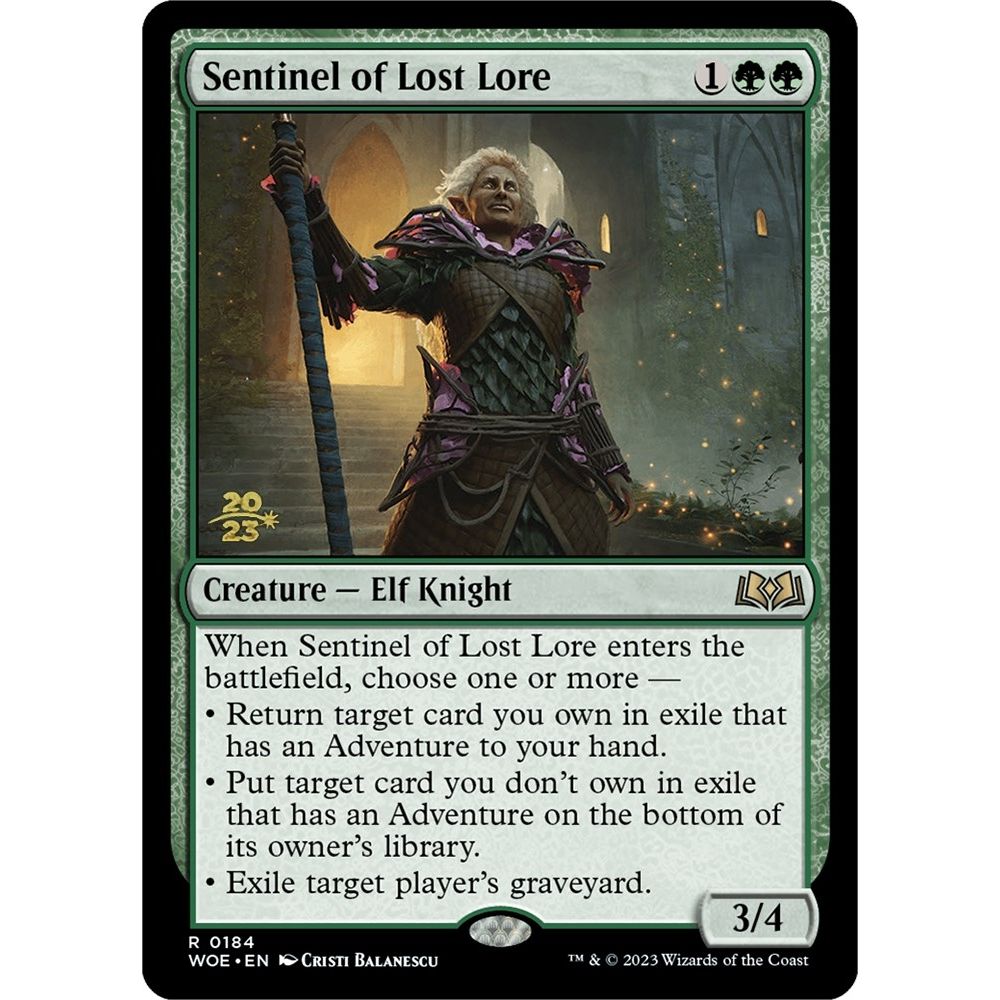 Image for Sentinel of Lost Lore (184) (PRE) - Magic: The Gathering