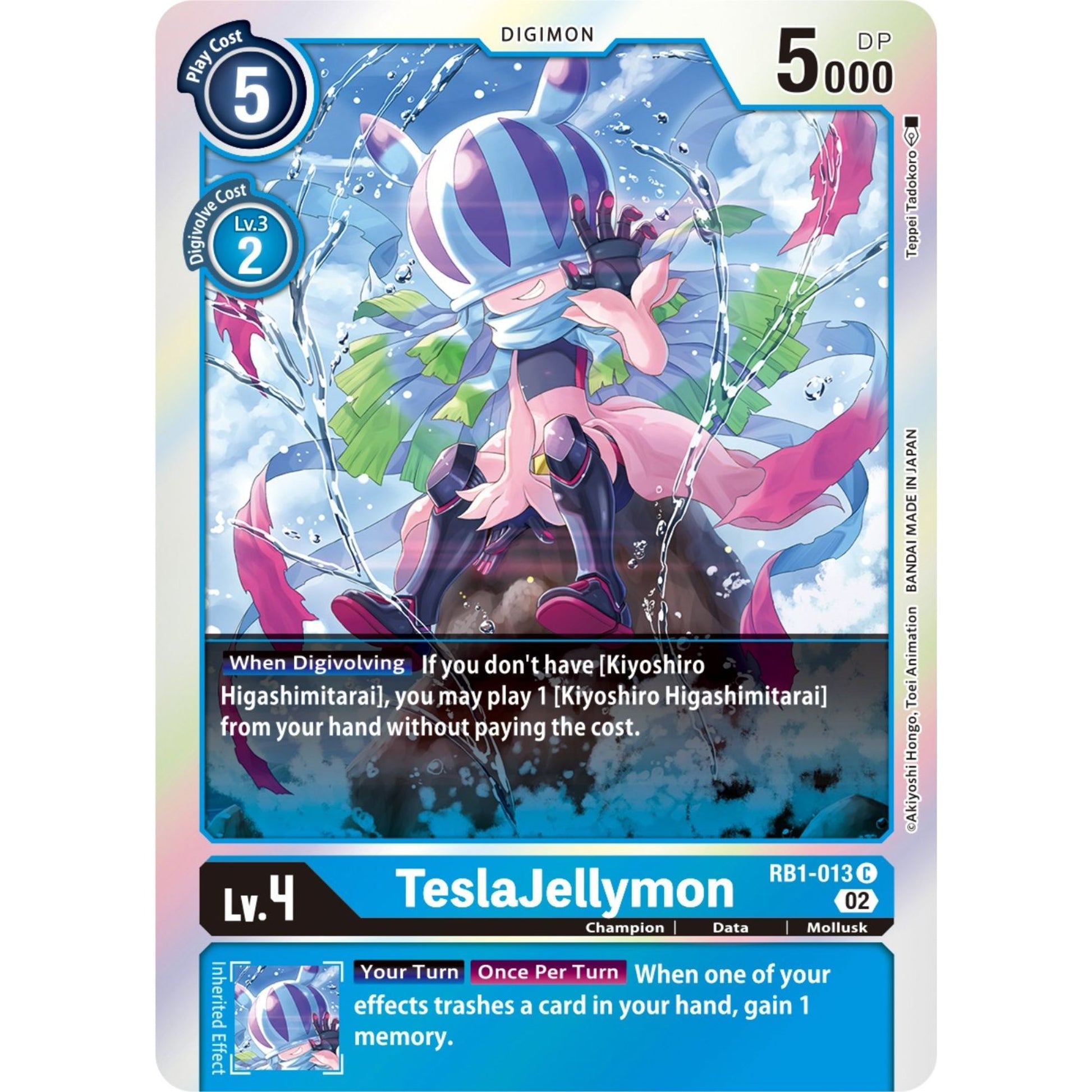 Image for TeslaJellymon (RB1-013 C) (RB-01) - Digimon Card Game