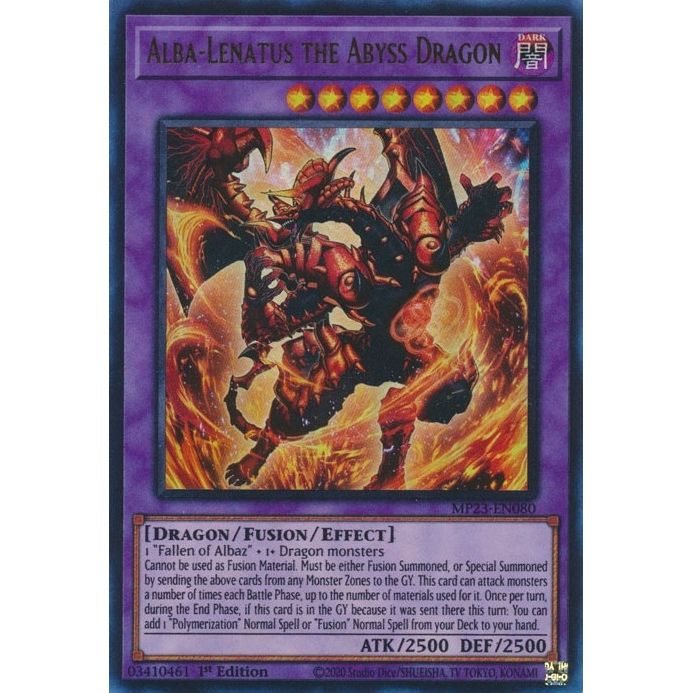 Image for Alba-Lenatus the Abyss Dragon (MP23-EN080) (MP23) - YuGiOh