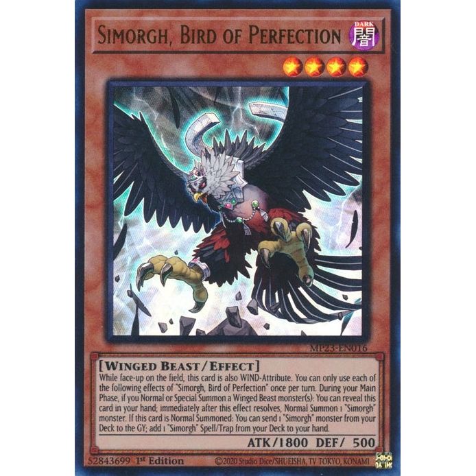 Image for Simorgh, Bird of Perfection (MP23-EN016) (MP23) - YuGiOh