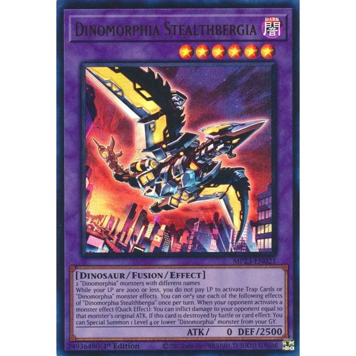 Image for Dinomorphia Stealthbergia (MP23-EN021) (MP23) - YuGiOh