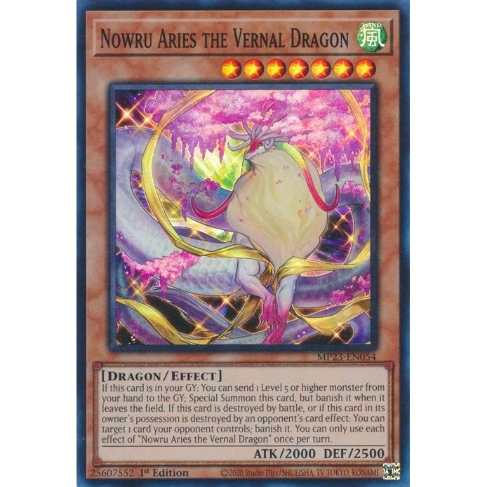 Image for Nowru Aries the Vernal Dragon (MP23-EN054) (MP23) - YuGiOh