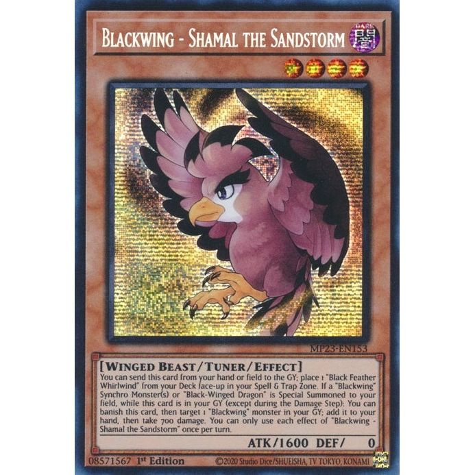 Image for Blackwing - Shamal the Sandstorm (MP23-EN153) (MP23) - YuGiOh