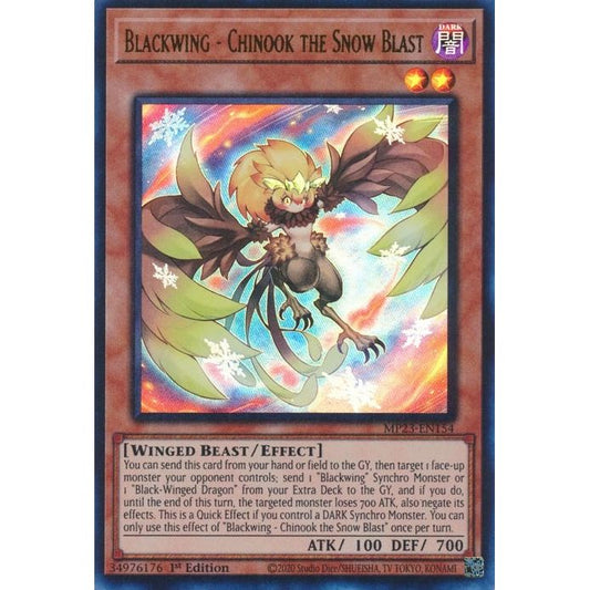 Image for Blackwing - Chinook the Snow Blast (MP23-EN154) (MP23) - YuGiOh