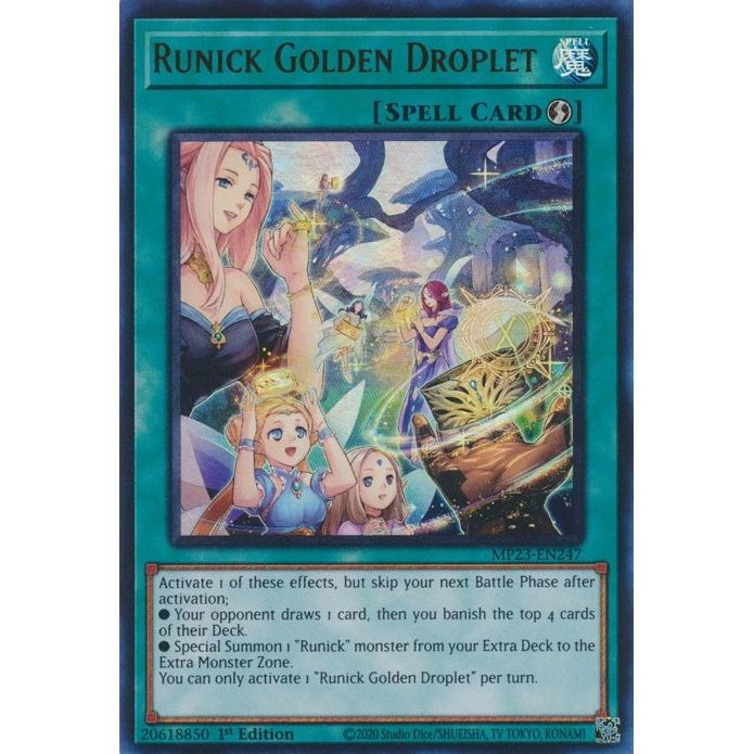 Image for Runick Golden Droplet (MP23-EN247) (MP23) - YuGiOh