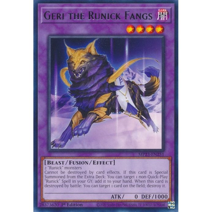 Image for Geri the Runick Fangs (MP23-EN251) (MP23) - YuGiOh