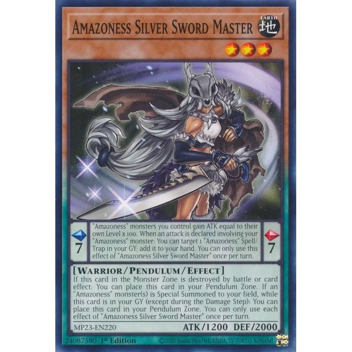 Image for Amazoness Silver Sword Master (MP23-EN220) (MP23) - YuGiOh