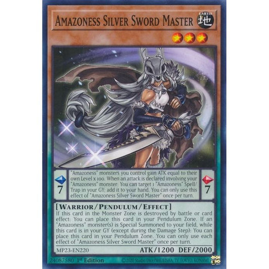Image for Amazoness Silver Sword Master (MP23-EN220) (MP23) - YuGiOh