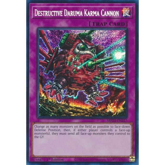 Image for Destructive Daruma Karma Cannon (MP23-EN217) (MP23) - YuGiOh