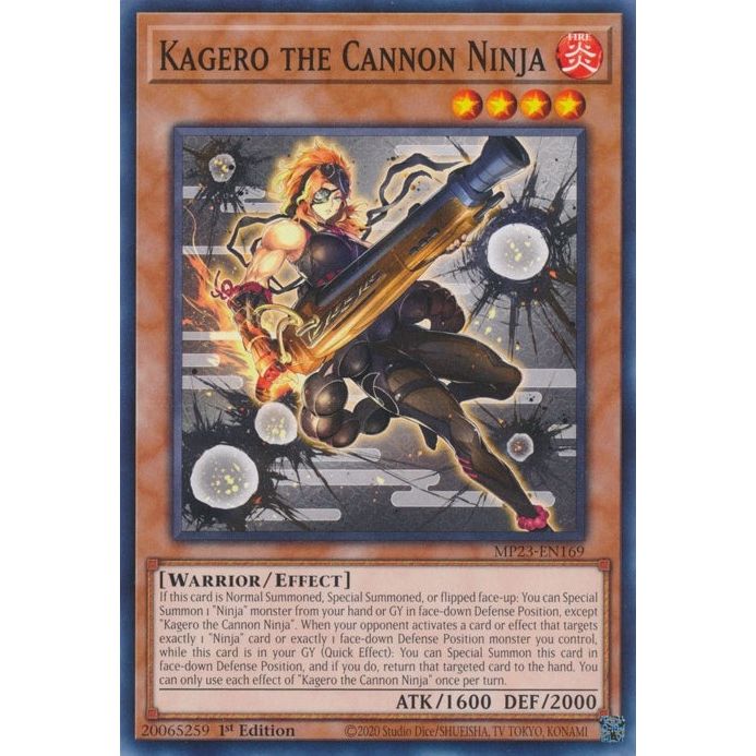 Image for Kagero the Cannon Ninja (MP23-EN169) (MP23) - YuGiOh
