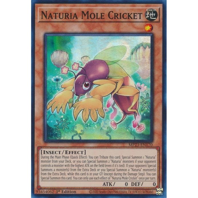 Image for Naturia Mole Cricket (MP23-EN170) (MP23) - YuGiOh