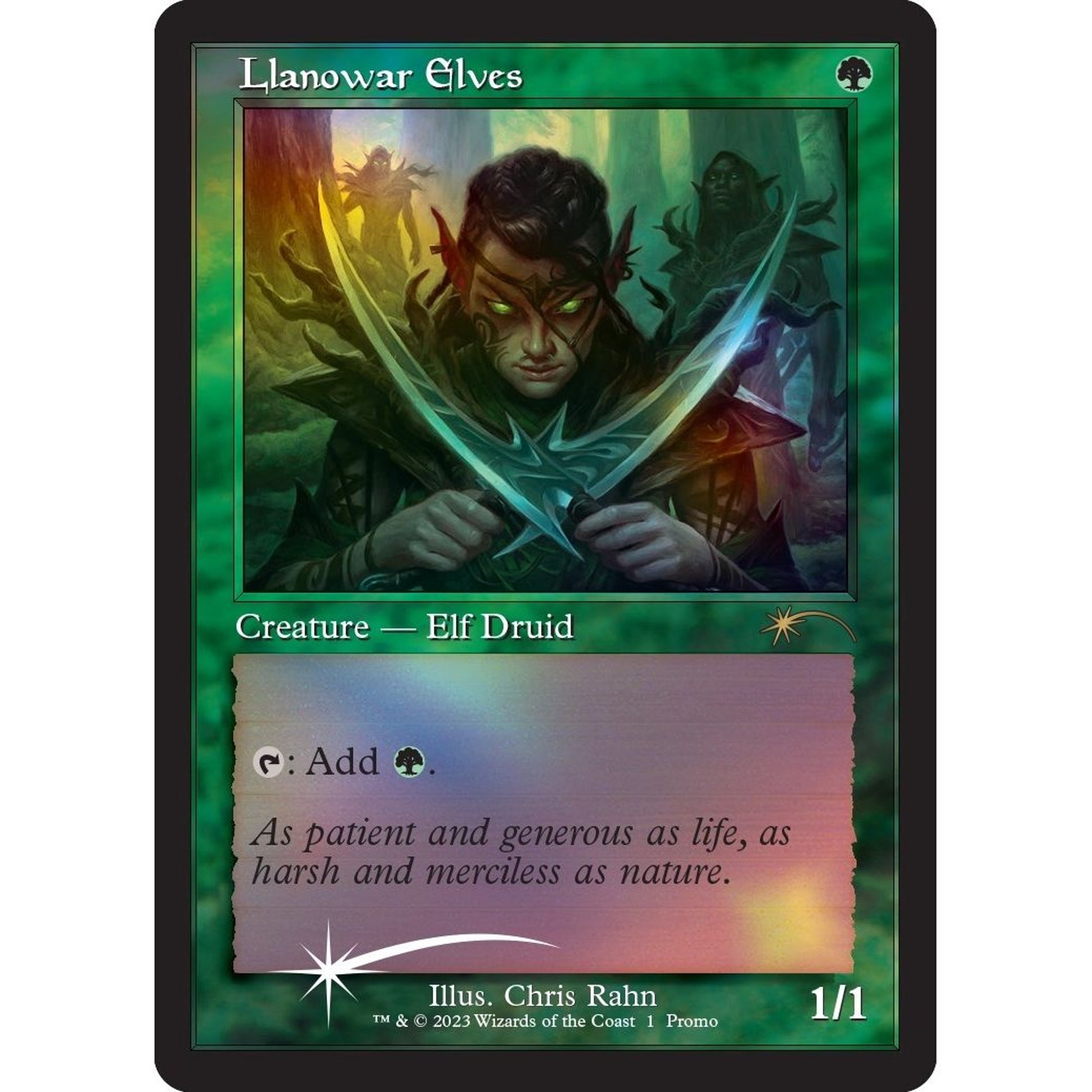 Image for Llanowar Elves (Retro Frame) (1) (MEDIA) - Magic: The Gathering