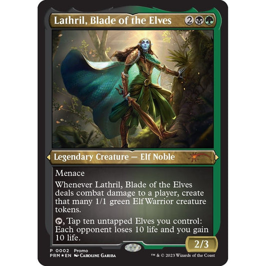 Image for Lathril, Blade of the Elves (Foil Etched) (2) (MEDIA) - Magic: The Gathering