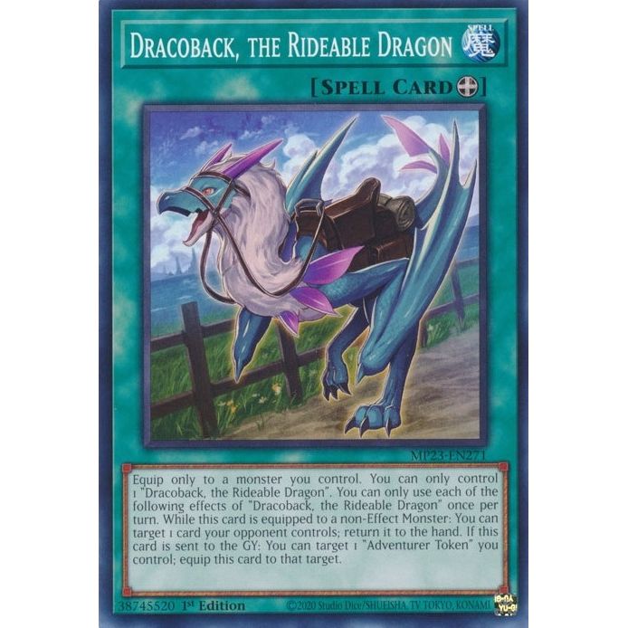 Image for Dracoback, the Rideable Dragon (MP23-EN271) (MP23) - YuGiOh