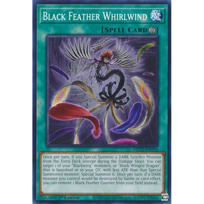Image for Black Feather Whirlwind (MP23-EN195) (MP23) - YuGiOh