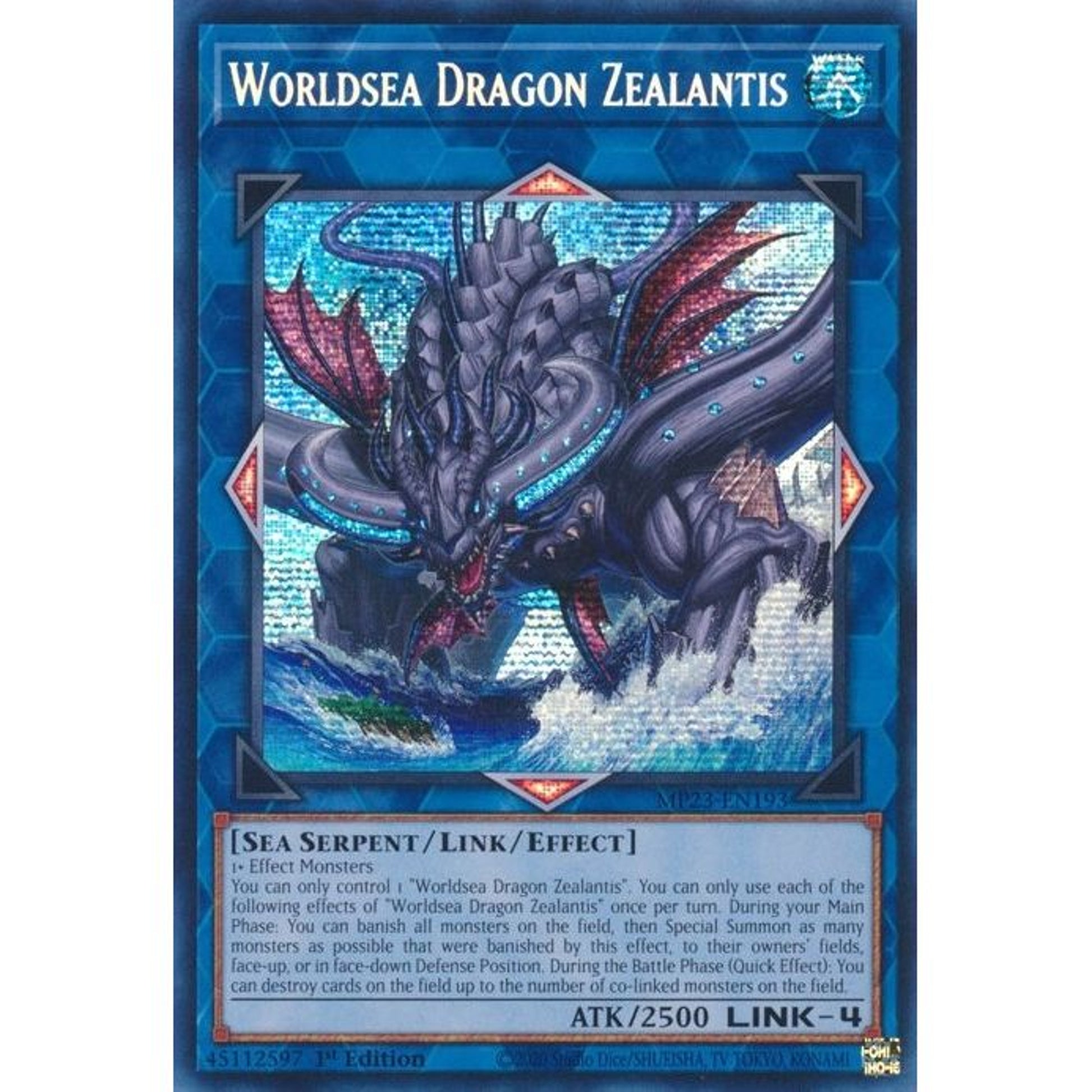 Image for Worldsea Dragon Zealantis (MP23-EN193) (MP23) - YuGiOh