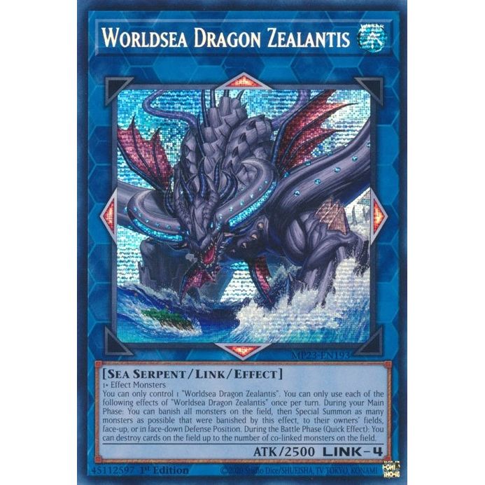 Image for Worldsea Dragon Zealantis (MP23-EN193) (MP23) - YuGiOh