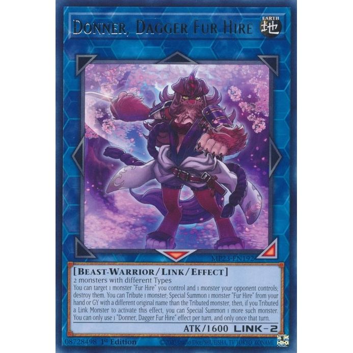 Image for Donner, Dagger Fur Hire (MP23-EN192) (MP23) - YuGiOh