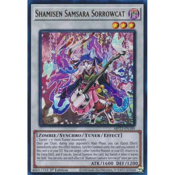 Image for Shamisen Samsara Sorrowcat (MP23-EN189) (MP23) - YuGiOh