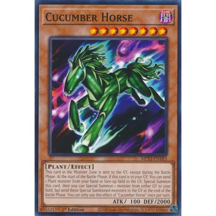 Image for Cucumber Horse (MP23-EN183) (MP23) - YuGiOh