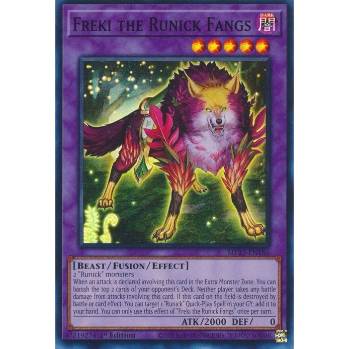 Image for Freki the Runick Fangs (MP23-EN186) (MP23) - YuGiOh