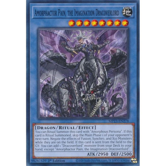 Image for Amorphactor Pain, the Imagination Dracoverlord (MP23-EN278) (MP23) - YuGiOh