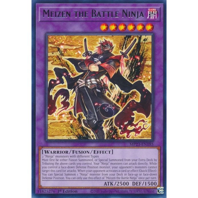 Image for Meizen the Battle Ninja (MP23-EN185) (MP23) - YuGiOh