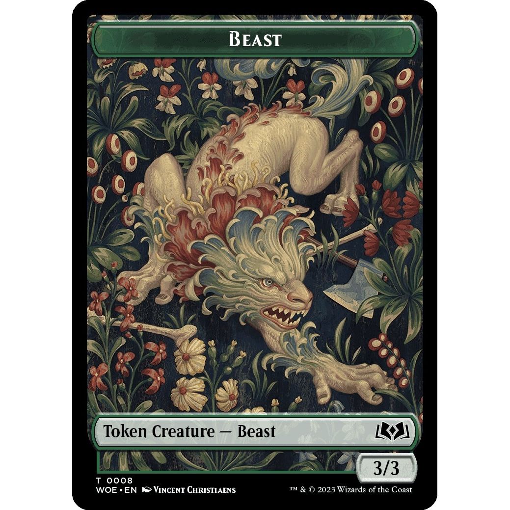 Image for Beast Token (8) (WOE) - Magic: The Gathering