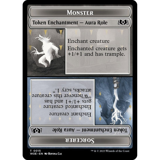 Image for Monster Role / Sorcerer Role Token (15) (WOE) - Magic: The Gathering