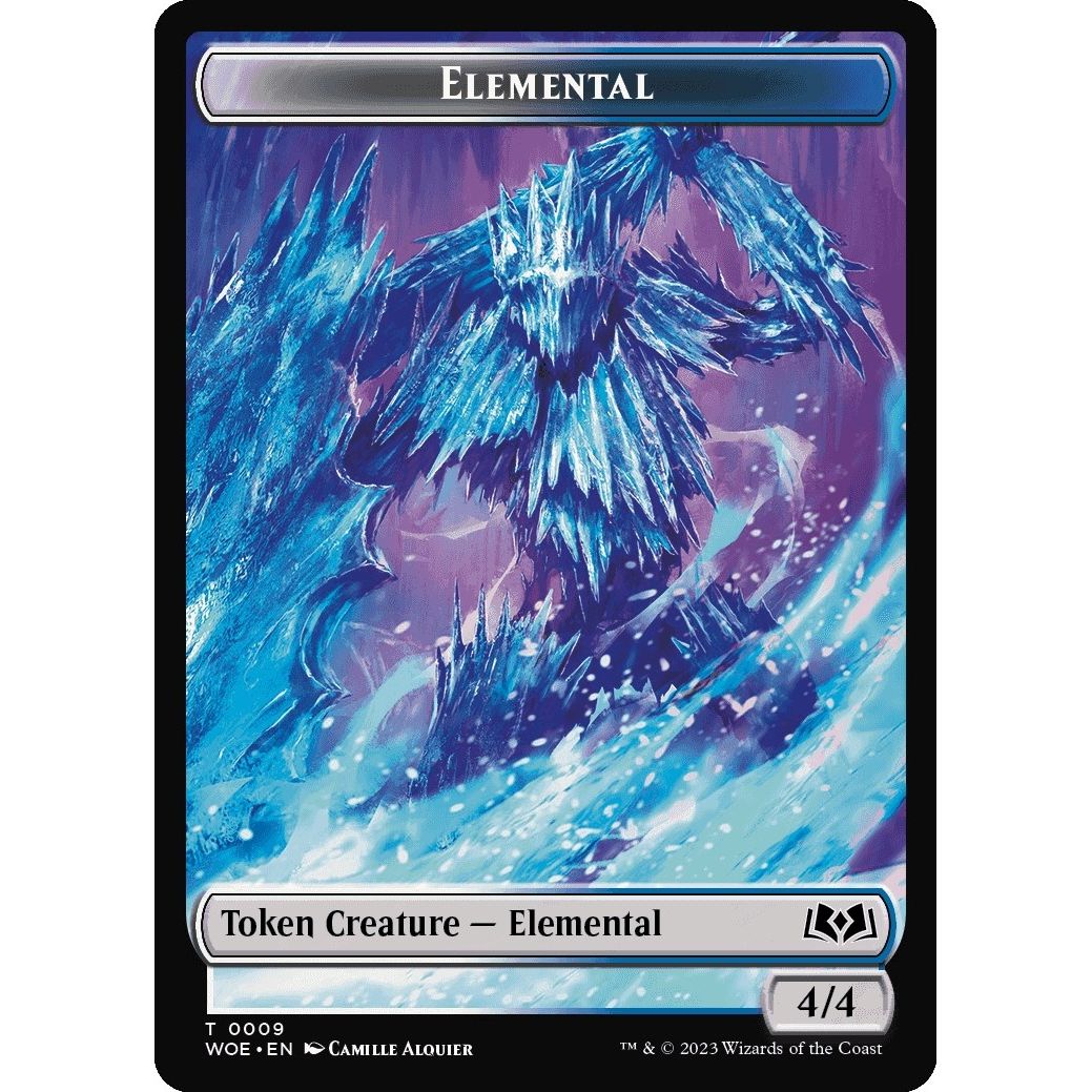 Image for Elemental // Food (0013) Double-Sided Token (9 // 13) (WOE) - Magic: The Gathering