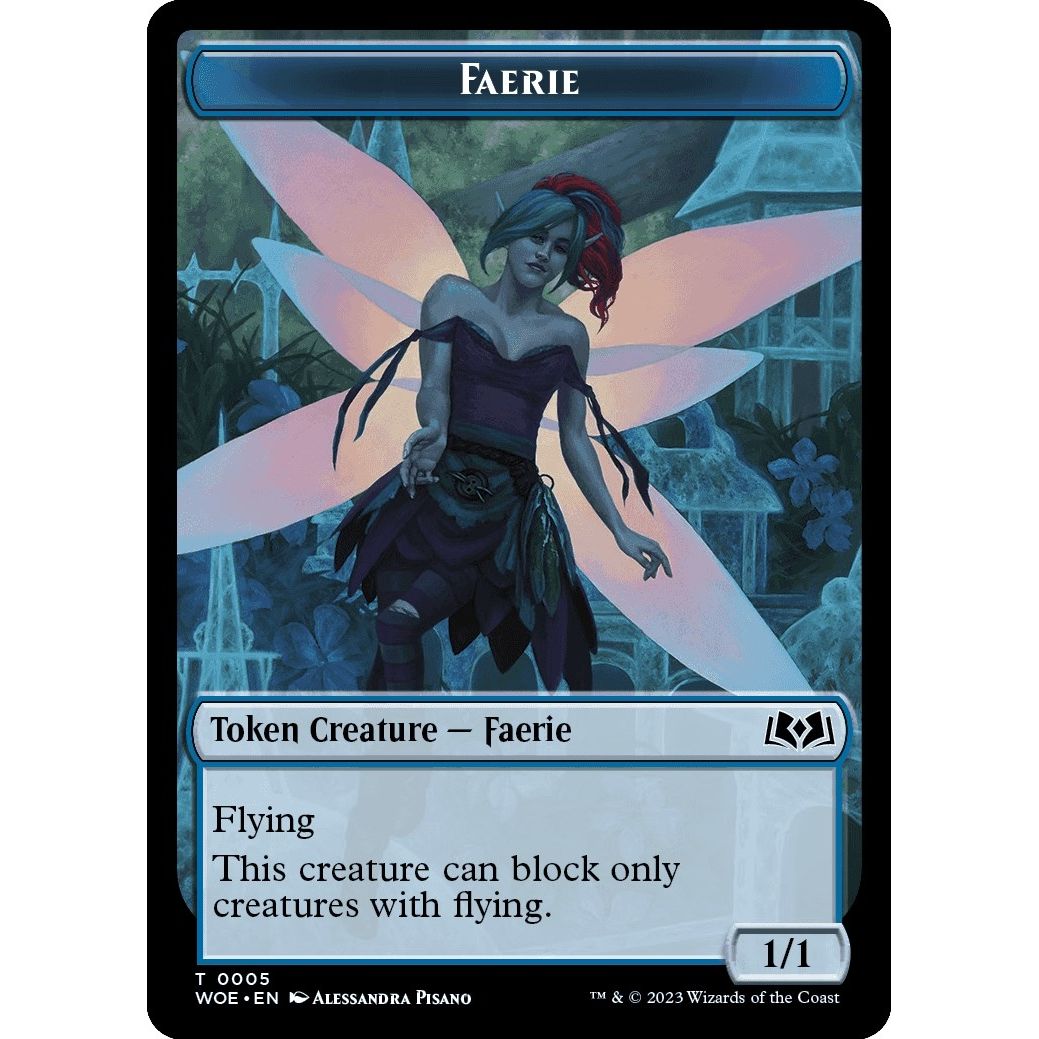 Image for Faerie // Food (0011) Double-Sided Token (5 // 11) (WOE) - Magic: The Gathering