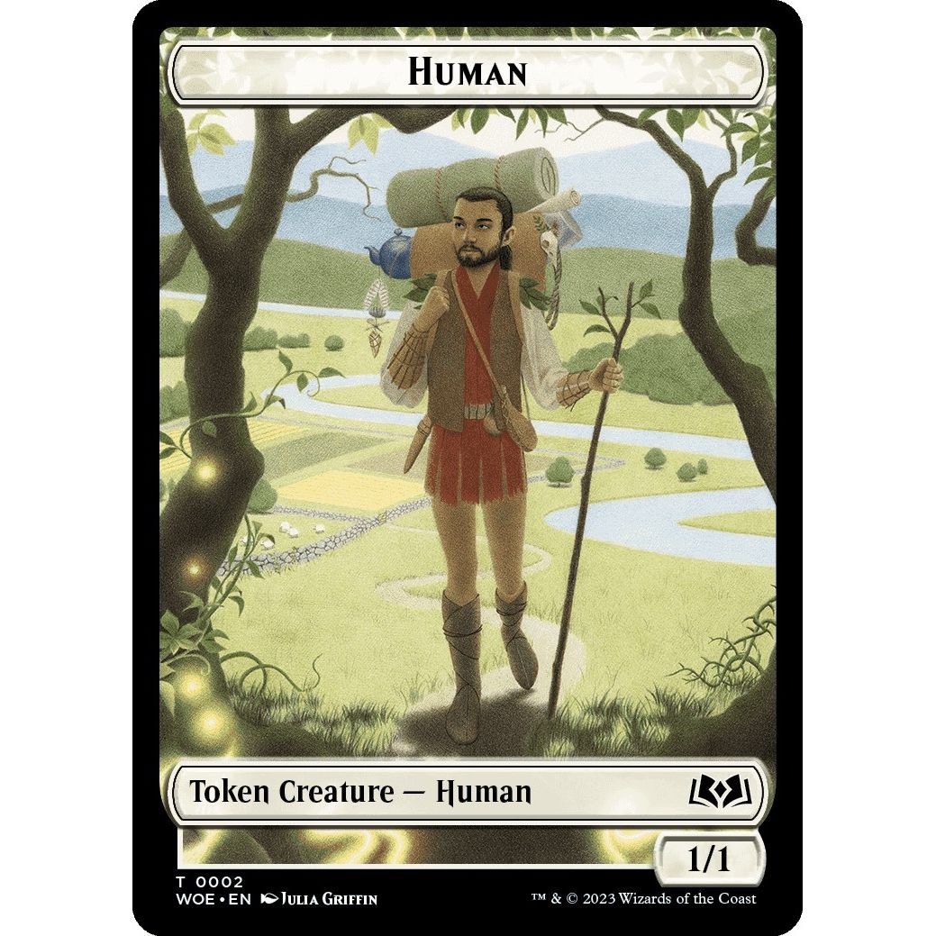 Image for Human // Food (0013) Double-Sided Token (2 // 13) (WOE) - Magic: The Gathering