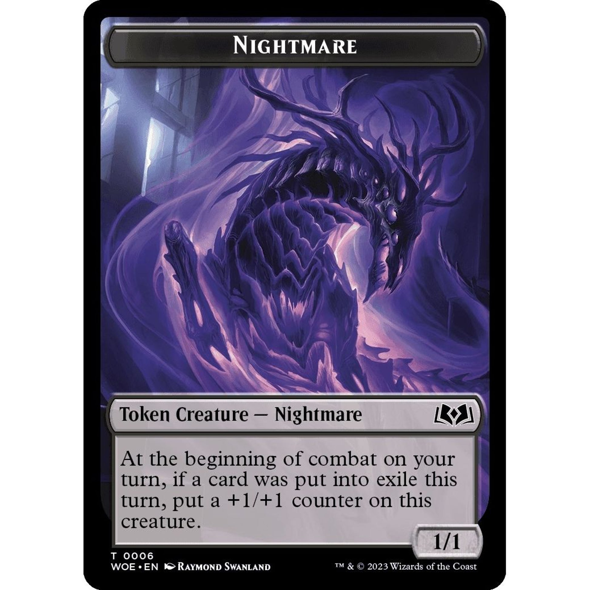 Image for Nightmare // Food (0010) Double-Sided Token (6 // 10) (WOE) - Magic: The Gathering
