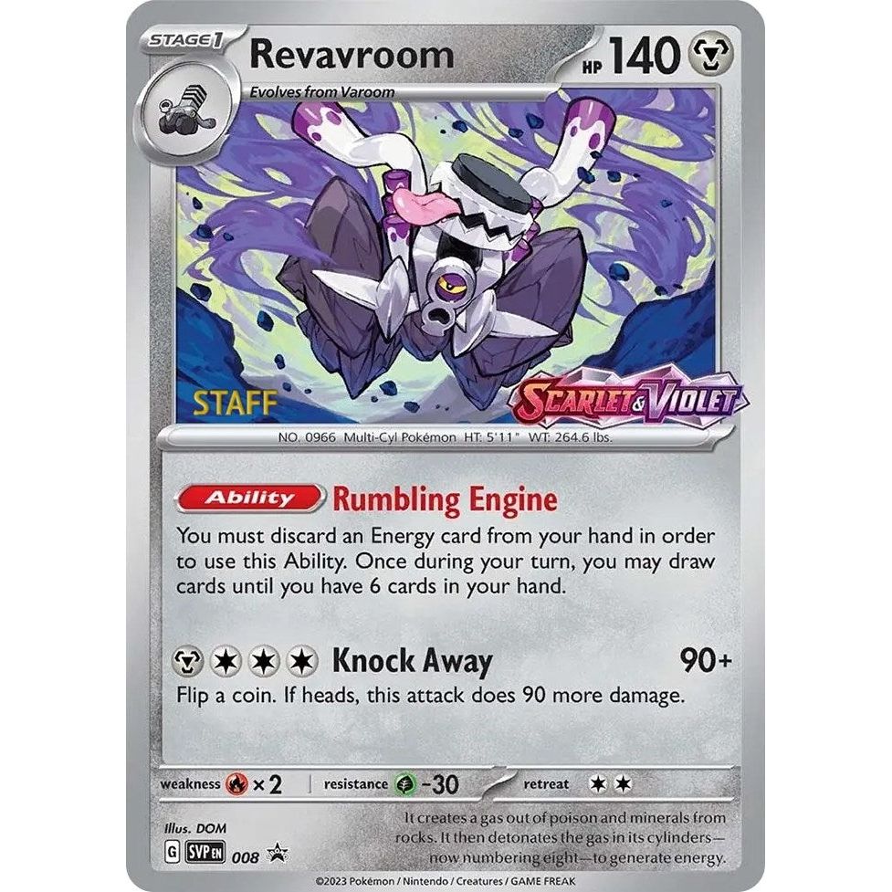 Image for Revavroom - 008 (Prerelease) [Staff] (008) (SVP) - Pokemon