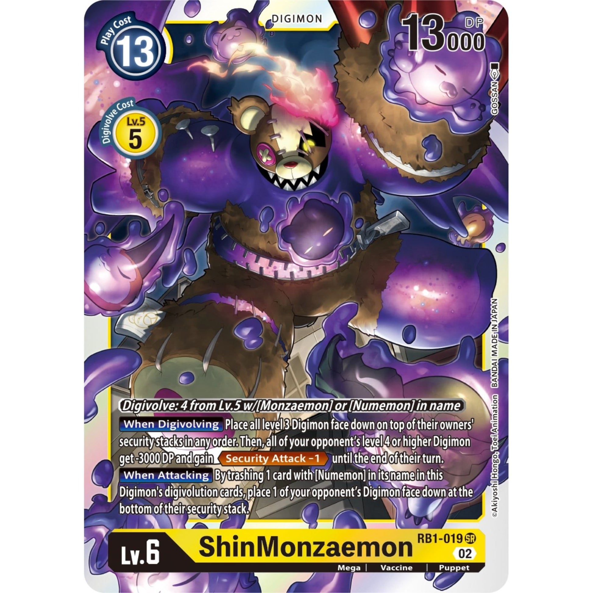 Image for ShinMonzaemon (RB1-019 SR) (RB-01) - Digimon Card Game