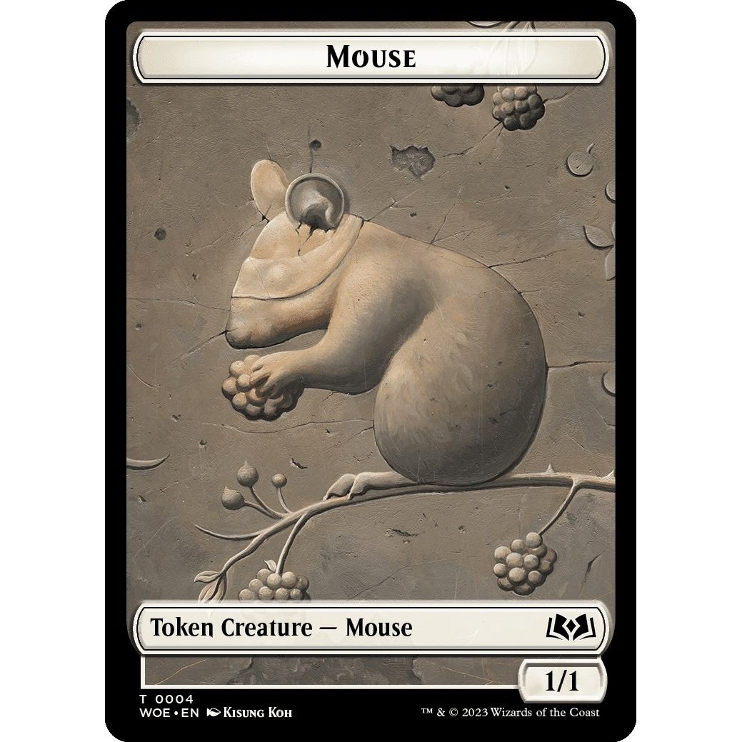 Image for Mouse // Food (0013) Double-Sided Token (4 // 13) (WOE) - Magic: The Gathering