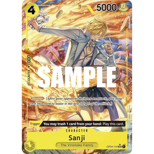 Image for Sanji (104) (Alternate Art) (OP04-104) (OP04) - One Piece Card Game