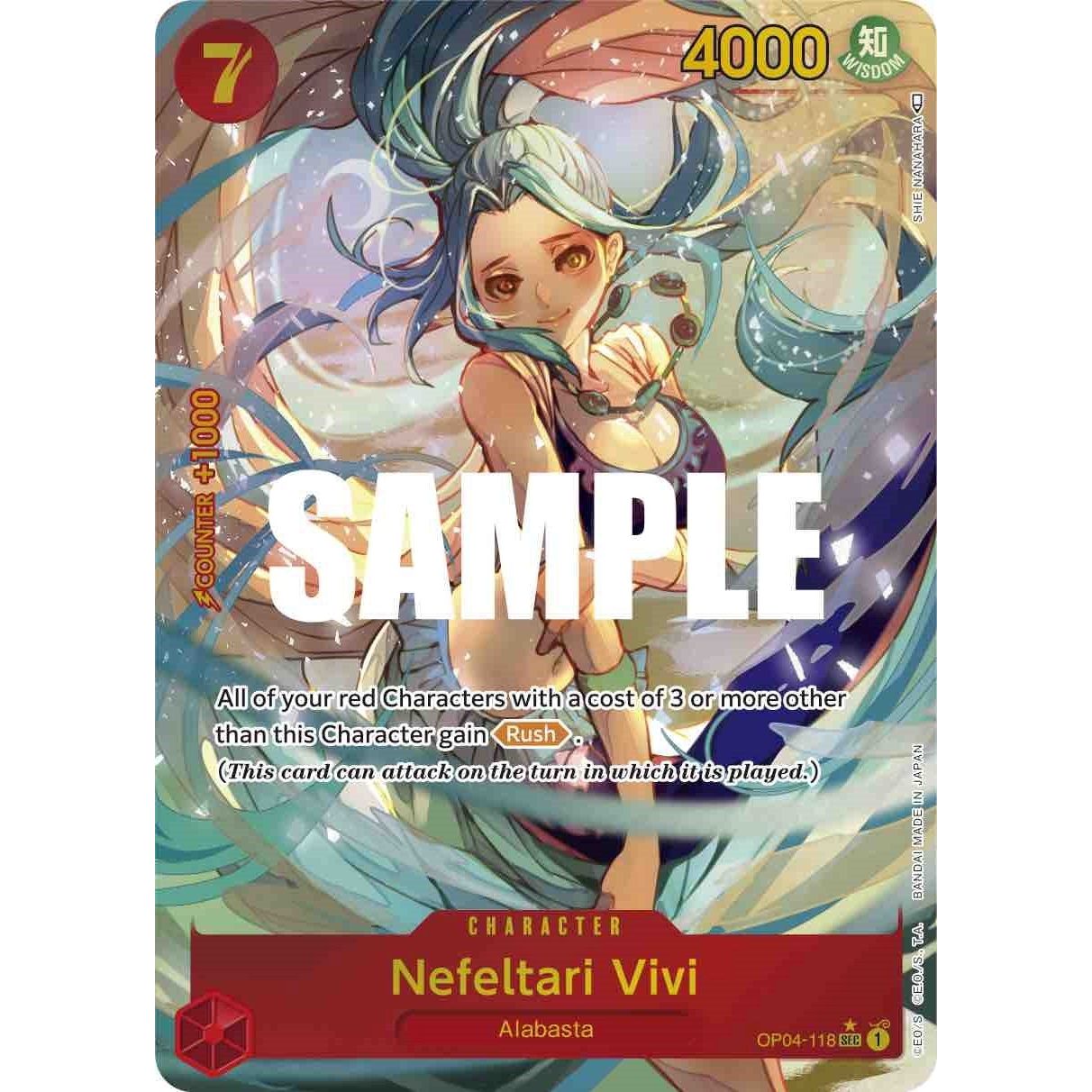 Image for Nefeltari Vivi (118) (Alternate Art) (OP04-118) (OP04) - One Piece Card Game