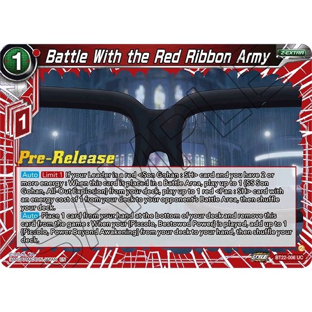 Image for Battle With the Red Ribbon Army (BT22-006) (DBS-B22PRE) - Dragon Ball Super: Masters