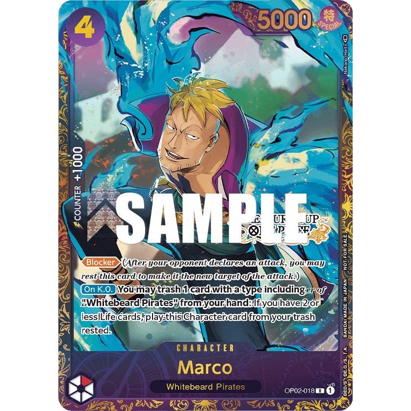 Image for Marco (Treasure Cup) (OP02-018) (OP-PR) - One Piece Card Game