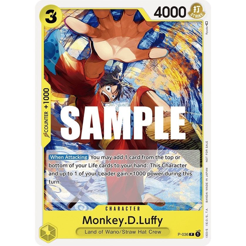 Image for Monkey.D.Luffy (Pre-Release Tournament) (P-036) (OP-PR) - One Piece Card Game